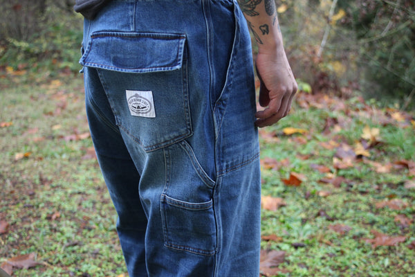Poler Stuff STRETCH DENIM PAINTER PANTS LIGHT BLUE