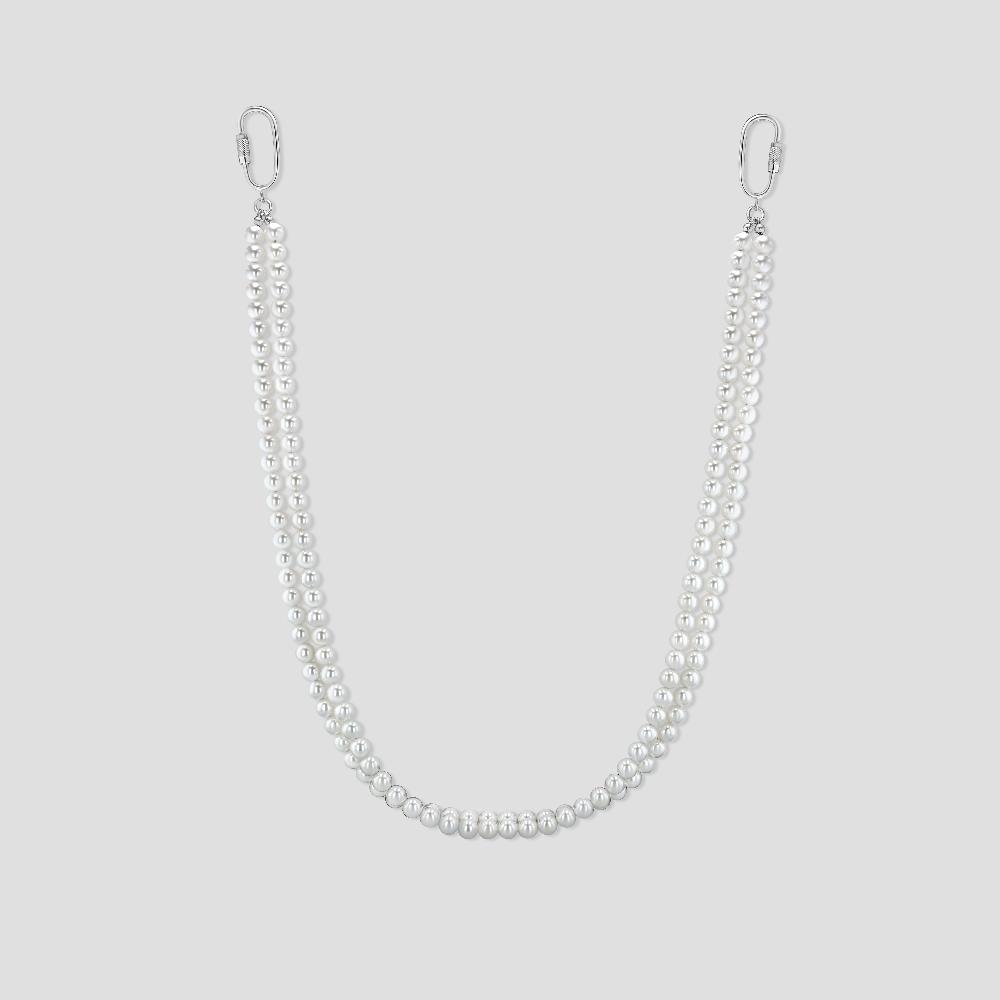 polite worldwide Double Pearl Wallet Chain