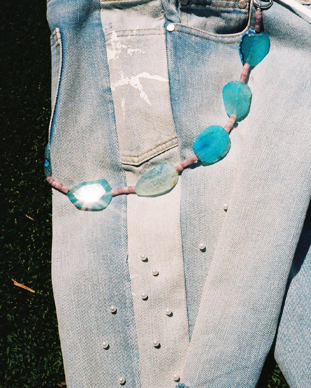 Polite Worldwide Gemstone Wallet Chain