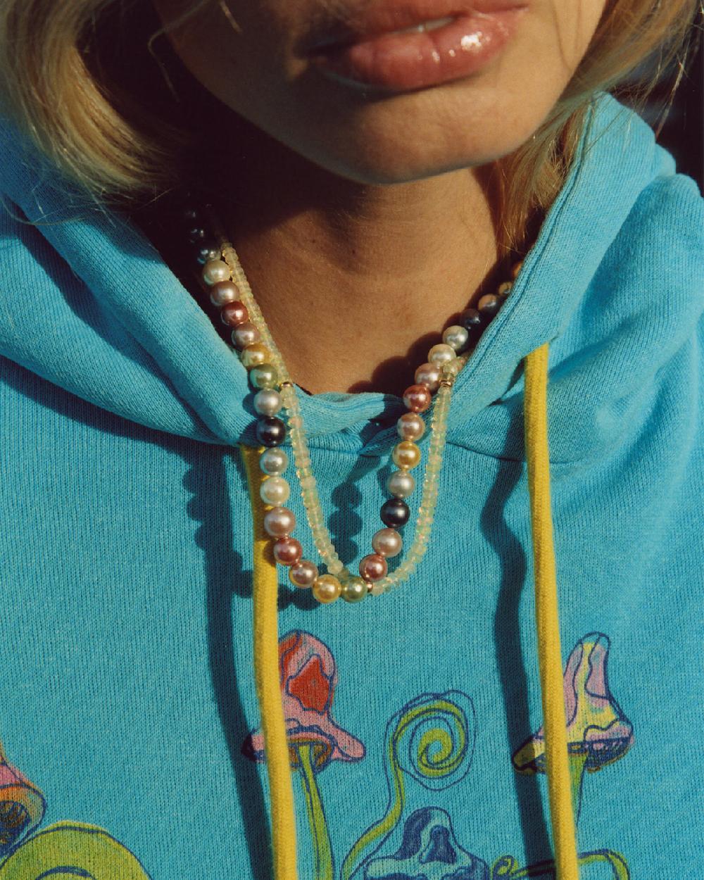 Polite Worldwide Multi Color Pearl Necklace