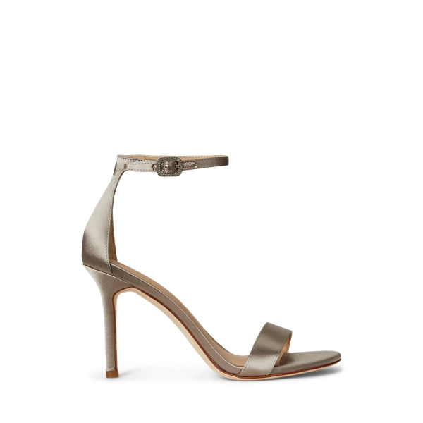 polo golf ralph lauren Allie Pav??-Buckle Satin Sandal