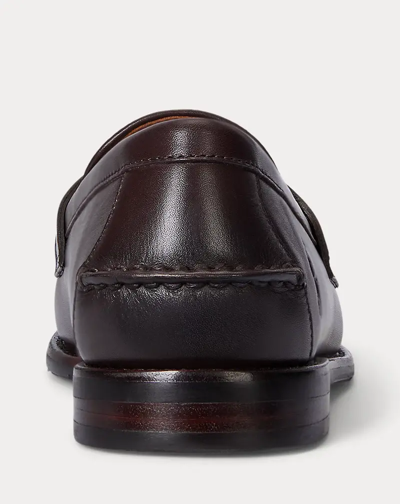 Polo Golf Ralph Lauren Alston Leather & Plaid Wool Penny Loafer