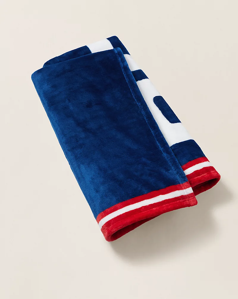 Polo Golf Ralph Lauren Americana Logo Fleece Throw Blanket