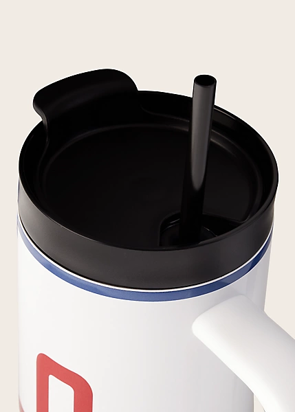 Polo Golf Ralph Lauren Americana Logo Water Bottle & Straw