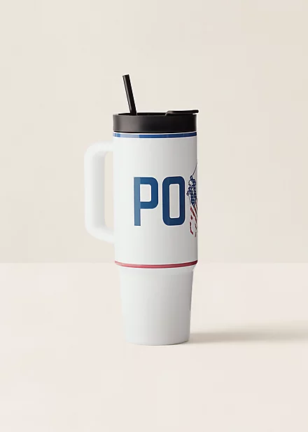polo golf ralph lauren Americana Logo Water Bottle & Straw