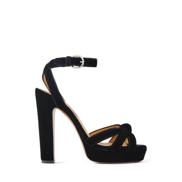 polo golf ralph lauren Arding 125 MM Velvet Platform Sandal