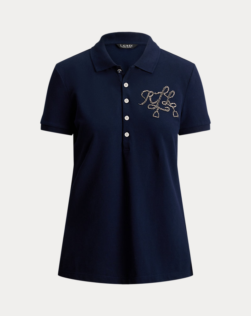 Polo Golf Ralph Lauren Beaded-Logo Cotton Piqué Polo Shirt