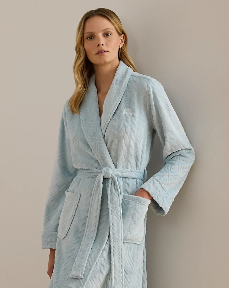 Polo Golf Ralph Lauren Belted Chenille Shawl-Collar Long Robe