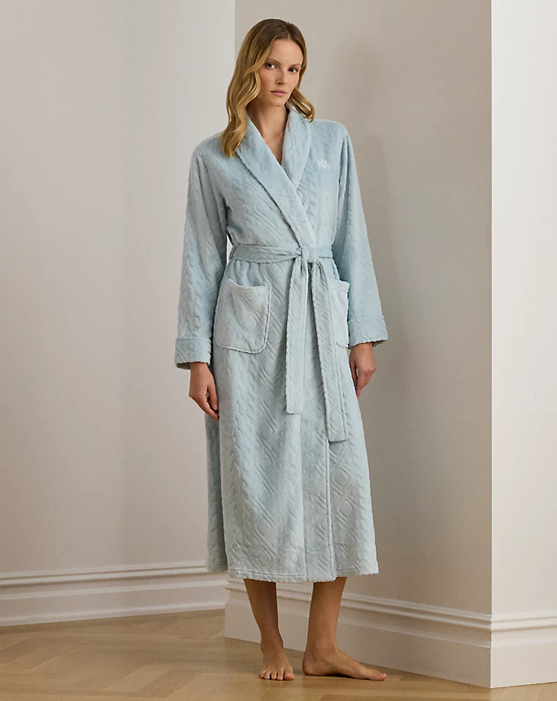 polo golf ralph lauren Belted Chenille Shawl-Collar Long Robe