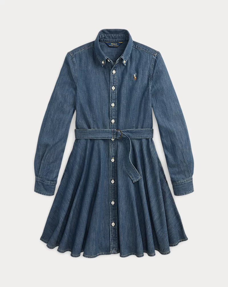 Polo Golf Ralph Lauren Belted Cotton Denim Shirtdress
