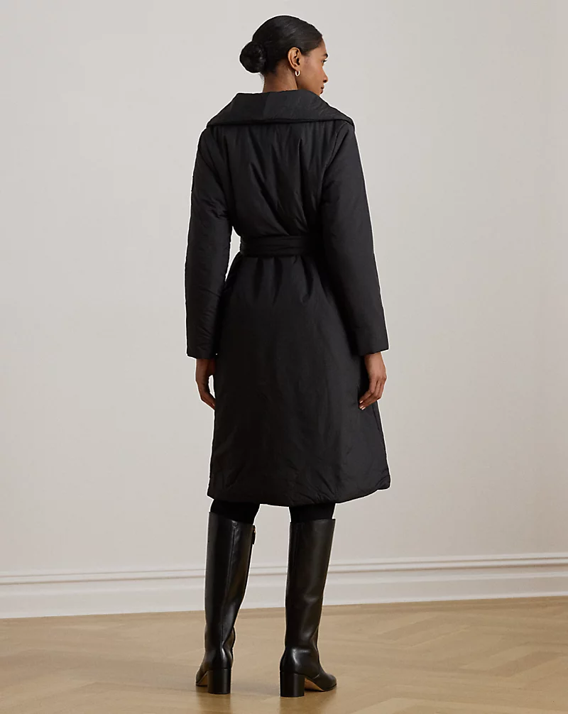 Polo Golf Ralph Lauren Belted Oversize-Collar Puffer Wrap Coat