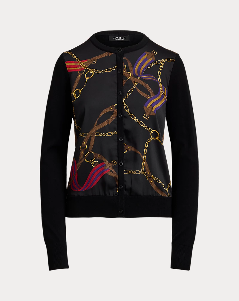 Polo Golf Ralph Lauren Belting-Print Cotton-Blend Cardigan