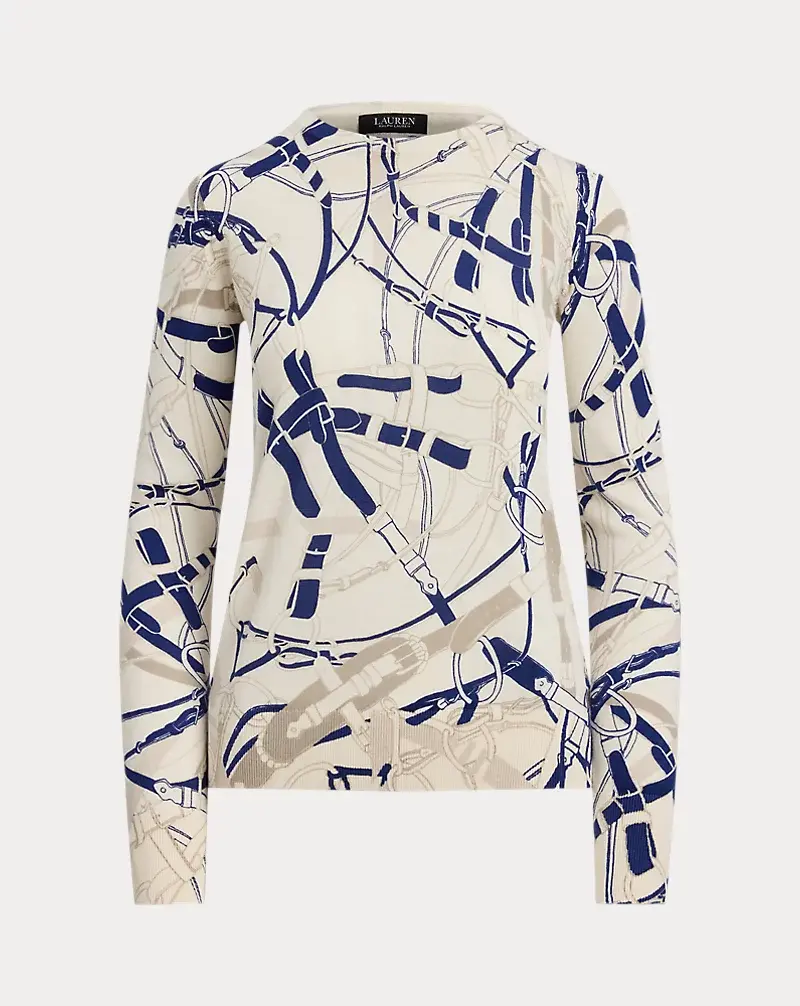 Polo Golf Ralph Lauren Belting-Print Cotton-Blend Sweater