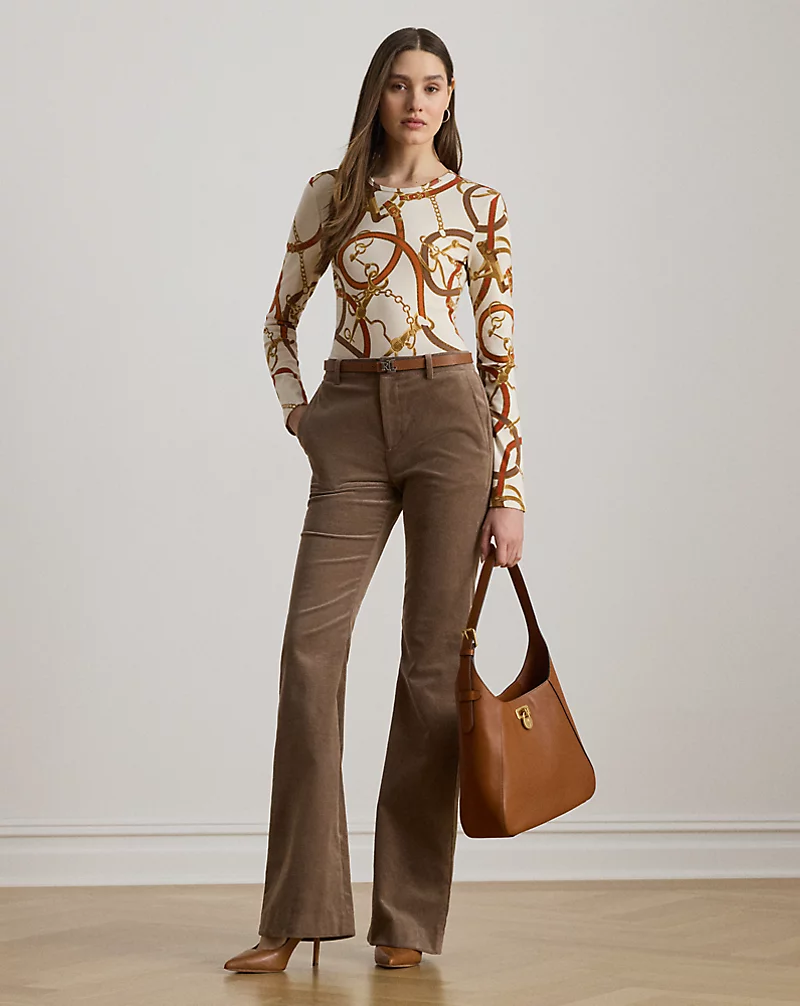 Polo Golf Ralph Lauren Belting-Print Cotton Long-Sleeve Tee