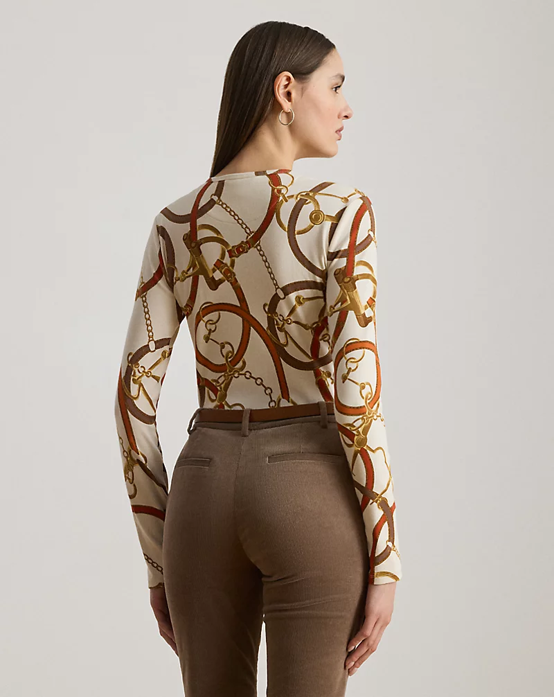 Polo Golf Ralph Lauren Belting-Print Cotton Long-Sleeve Tee