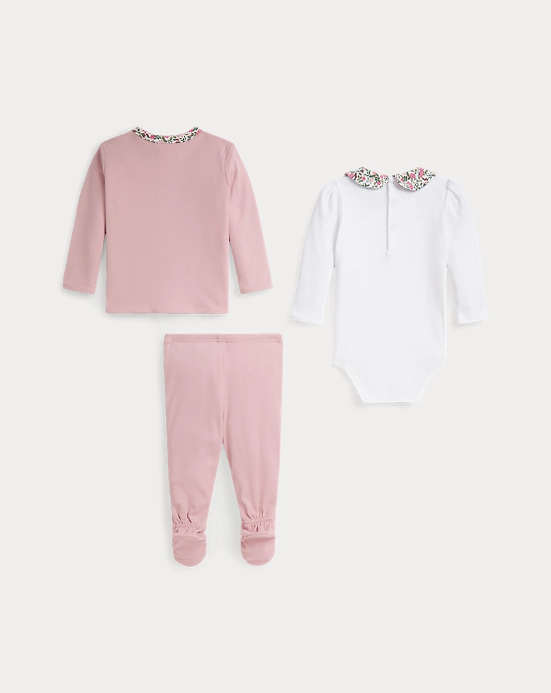 Polo Golf Ralph Lauren Bodysuit Pant & Reversible Jacket Set