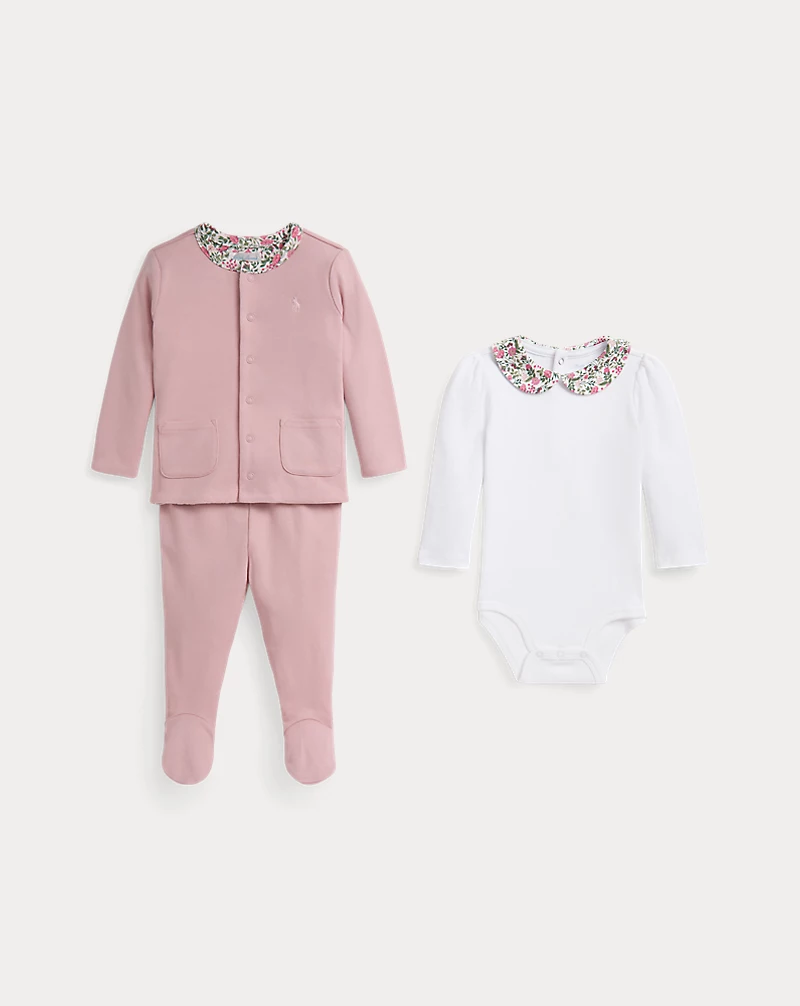 polo golf ralph lauren Bodysuit Pant & Reversible Jacket Set