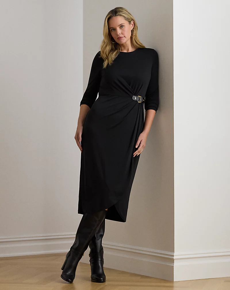 polo golf ralph lauren Buckle-Trim Stretch Jersey Dress