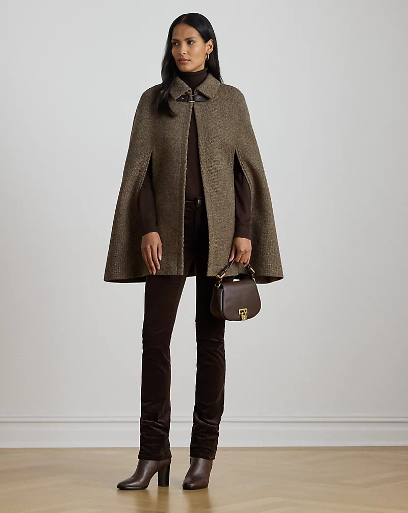 Polo Golf Ralph Lauren Buckle-Trim Wool-Blend Twill Cape