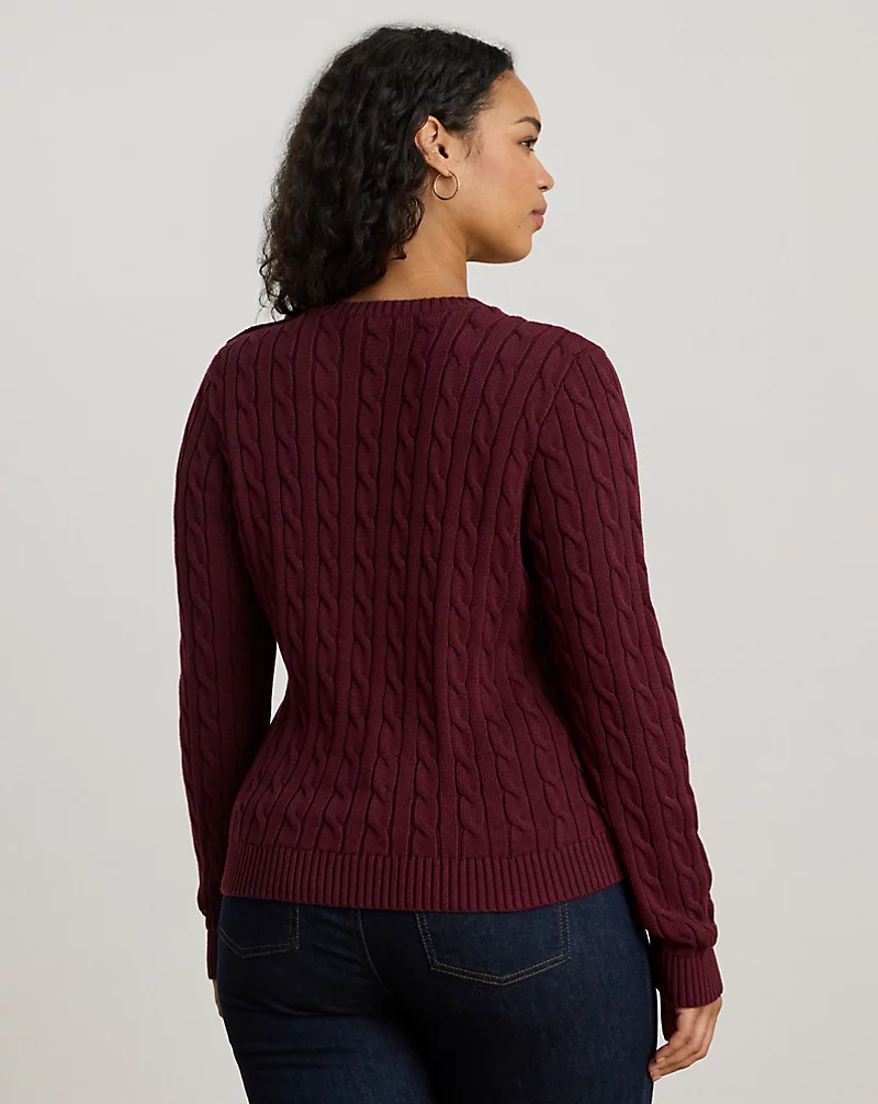 Polo Golf Ralph Lauren Button-Trim Cable-Knit Cotton Sweater