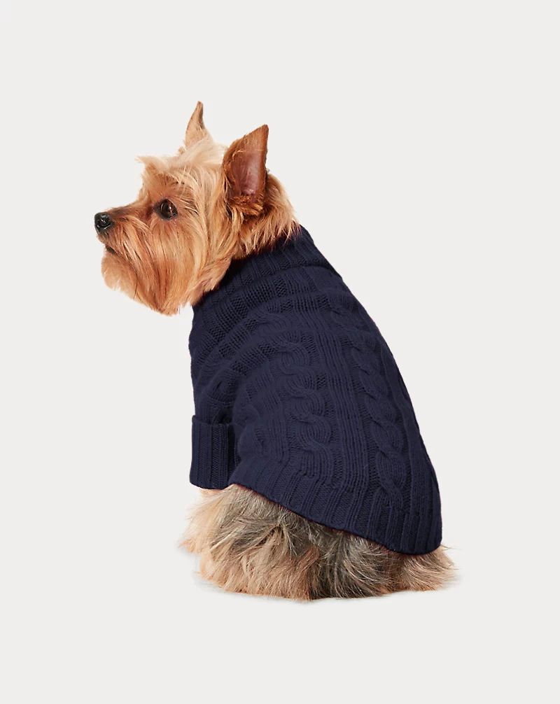 Polo Golf Ralph Lauren Cable-Knit Cashmere Dog Sweater