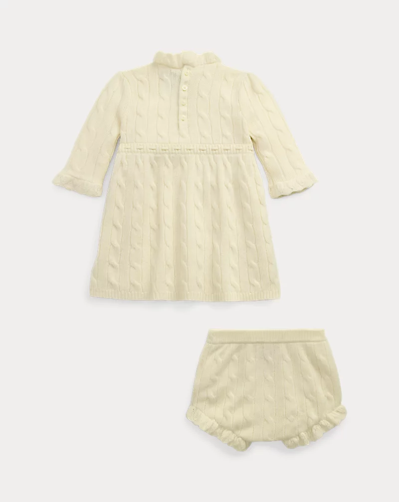 Polo Golf Ralph Lauren Cable-Knit Cashmere Dress & Bloomer