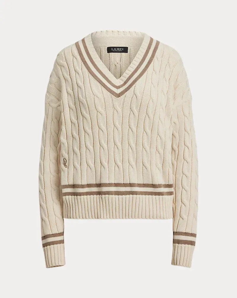 Polo Golf Ralph Lauren Cable-Knit Cotton Cricket Sweater