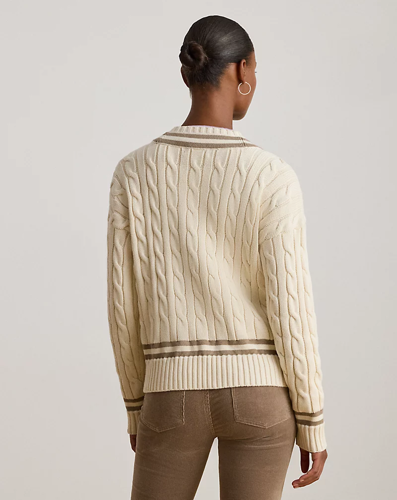 Polo Golf Ralph Lauren Cable-Knit Cotton Cricket Sweater