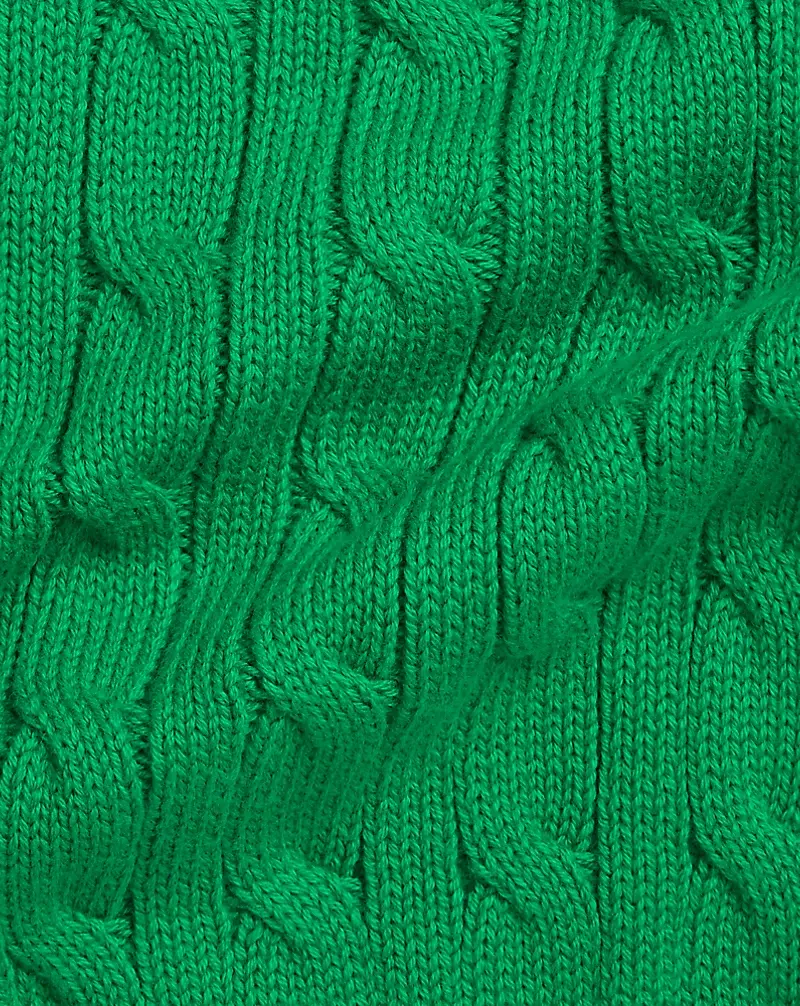 Polo Golf Ralph Lauren Cable-Knit Cotton V-Neck Cardigan