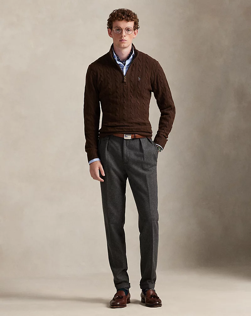 Polo Golf Ralph Lauren Cable-Knit Quarter-Zip Sweater