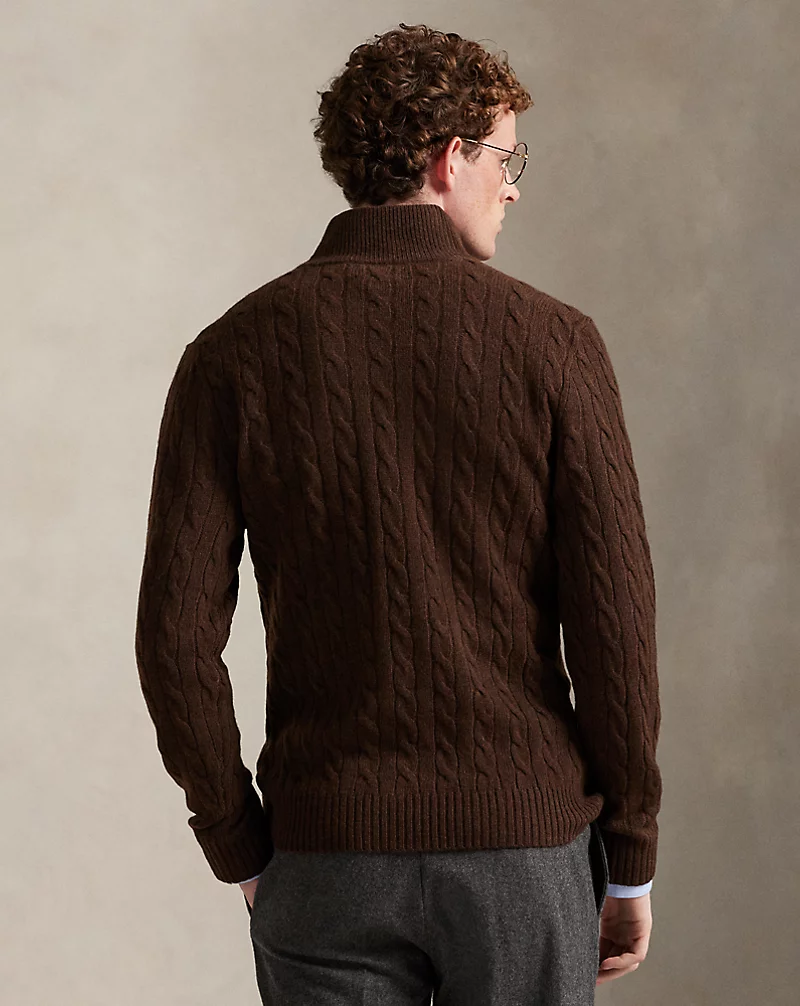 Polo Golf Ralph Lauren Cable-Knit Quarter-Zip Sweater