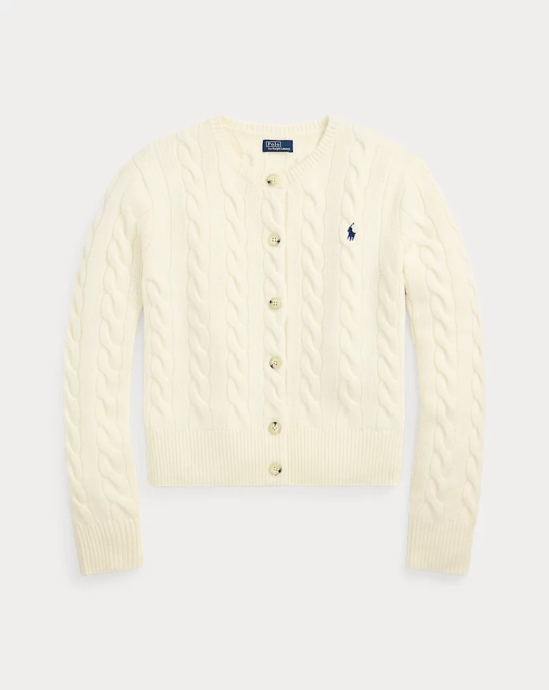 Polo Golf Ralph Lauren Cable-Knit Wool-Cashmere Cardigan
