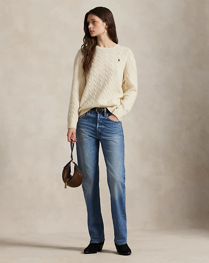 Polo Golf Ralph Lauren Cable-Knit Wool-Cashmere Sweater