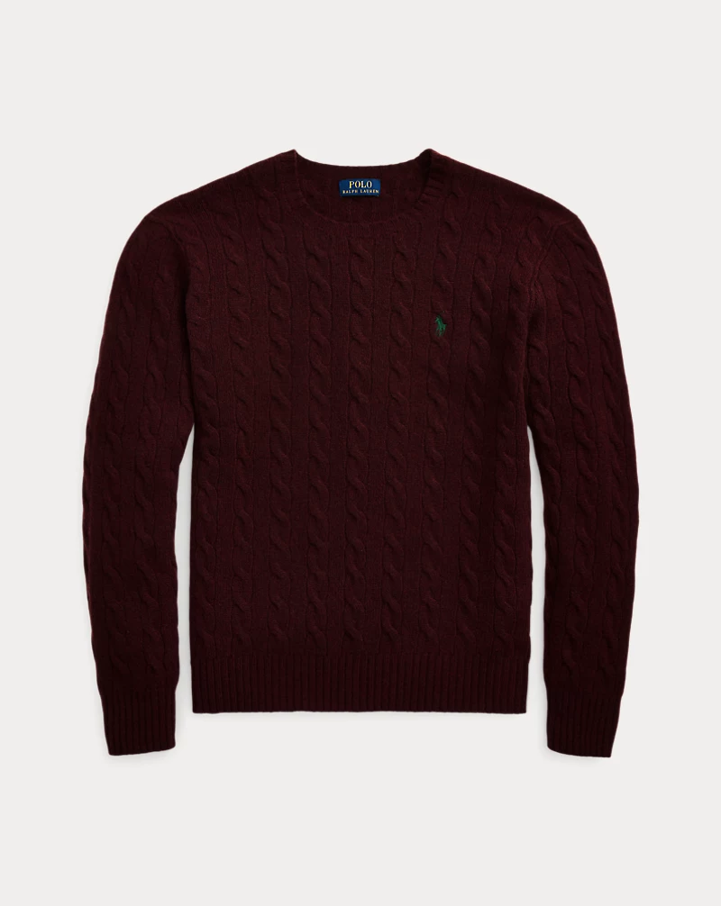 Polo Golf Ralph Lauren Cable-Knit Wool-Cashmere Sweater