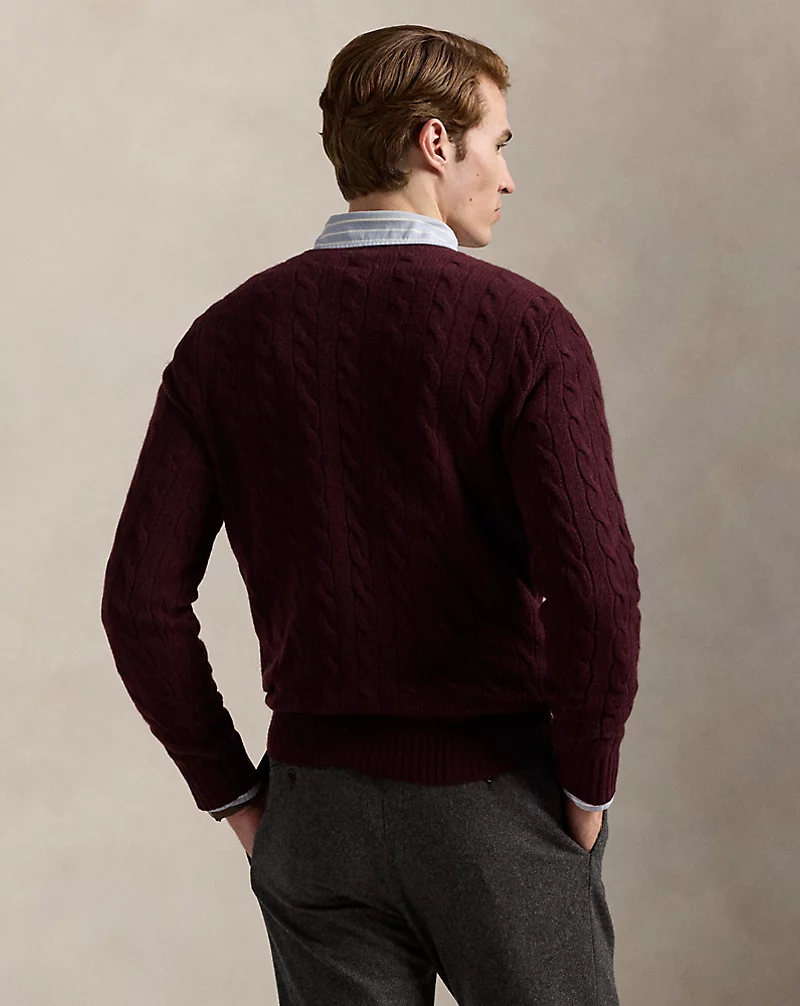 Polo Golf Ralph Lauren Cable-Knit Wool-Cashmere Sweater
