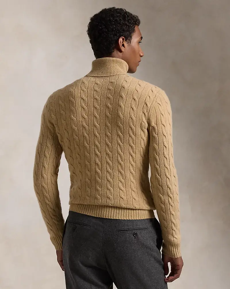 Polo Golf Ralph Lauren Cable Wool-Cashmere Turtleneck Sweater