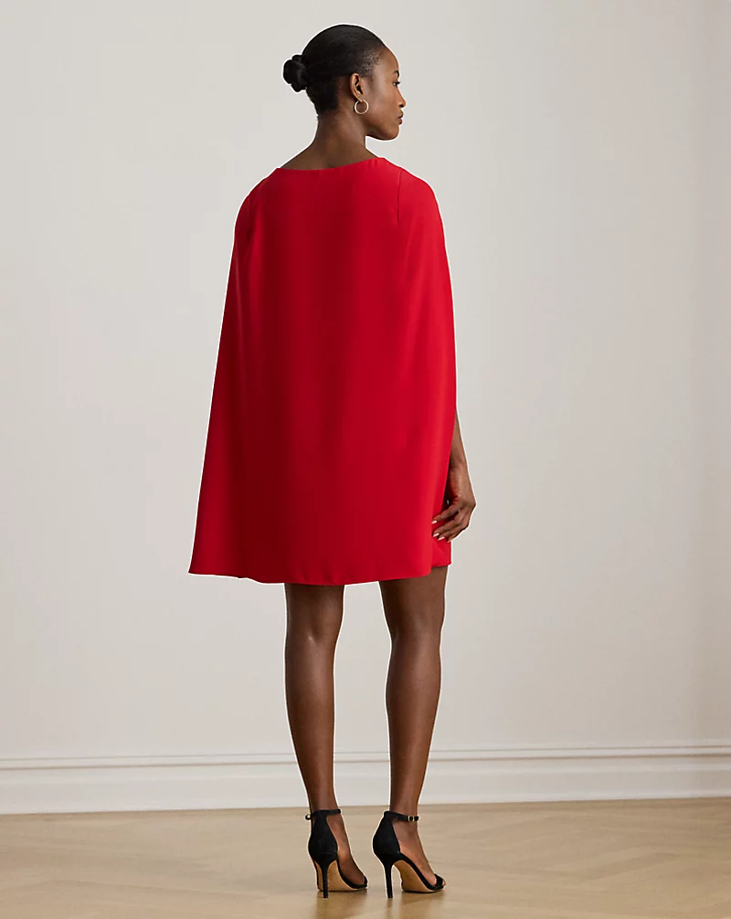 Polo Golf Ralph Lauren Cape Georgette Cocktail Dress
