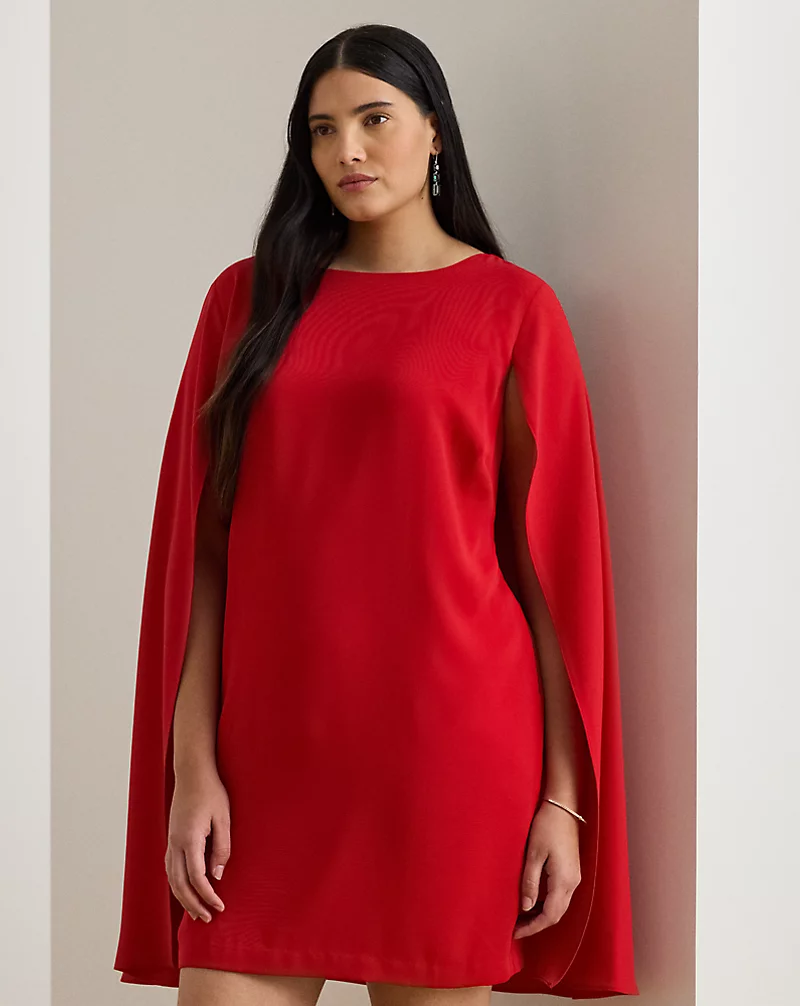 Polo Golf Ralph Lauren Cape Georgette Cocktail Dress