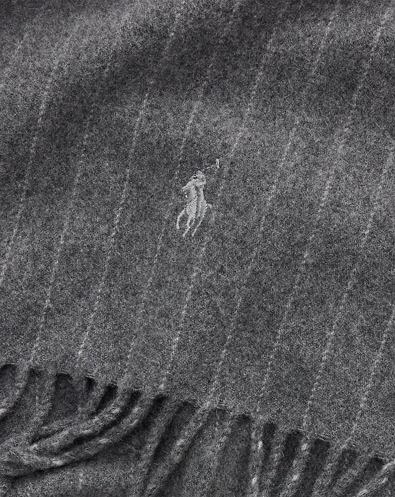 Polo Golf Ralph Lauren Chalk-Stripe Cashmere-Wool Scarf