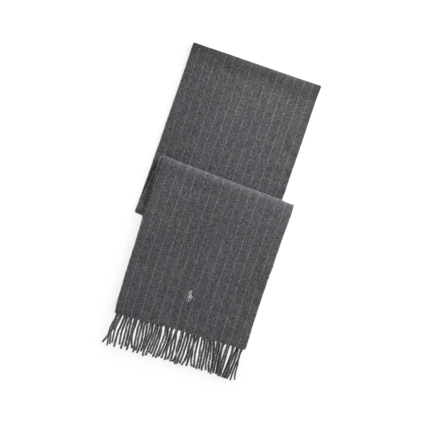polo golf ralph lauren Chalk-Stripe Cashmere-Wool Scarf