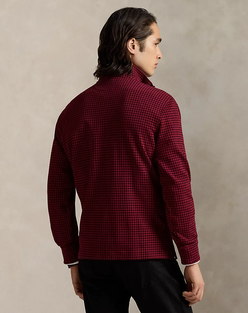 Polo Golf Ralph Lauren Checked Estate-Rib Quarter-Zip Pullover