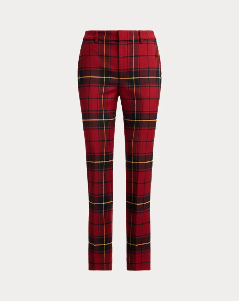 Polo Golf Ralph Lauren Checked Plaid Wool-Blend Cropped Pant