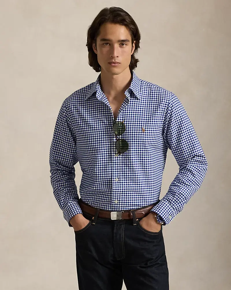 polo golf ralph lauren Classic Fit Gingham Oxford Shirt