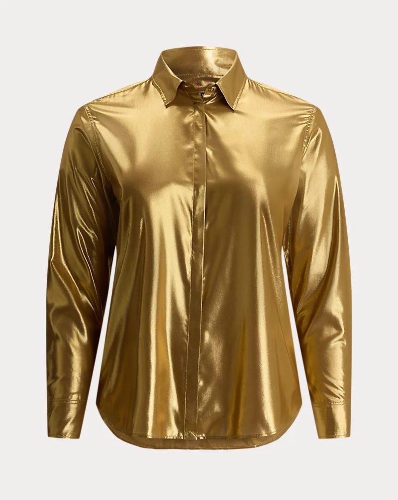 Polo Golf Ralph Lauren Classic Fit Metallic Chiffon Shirt
