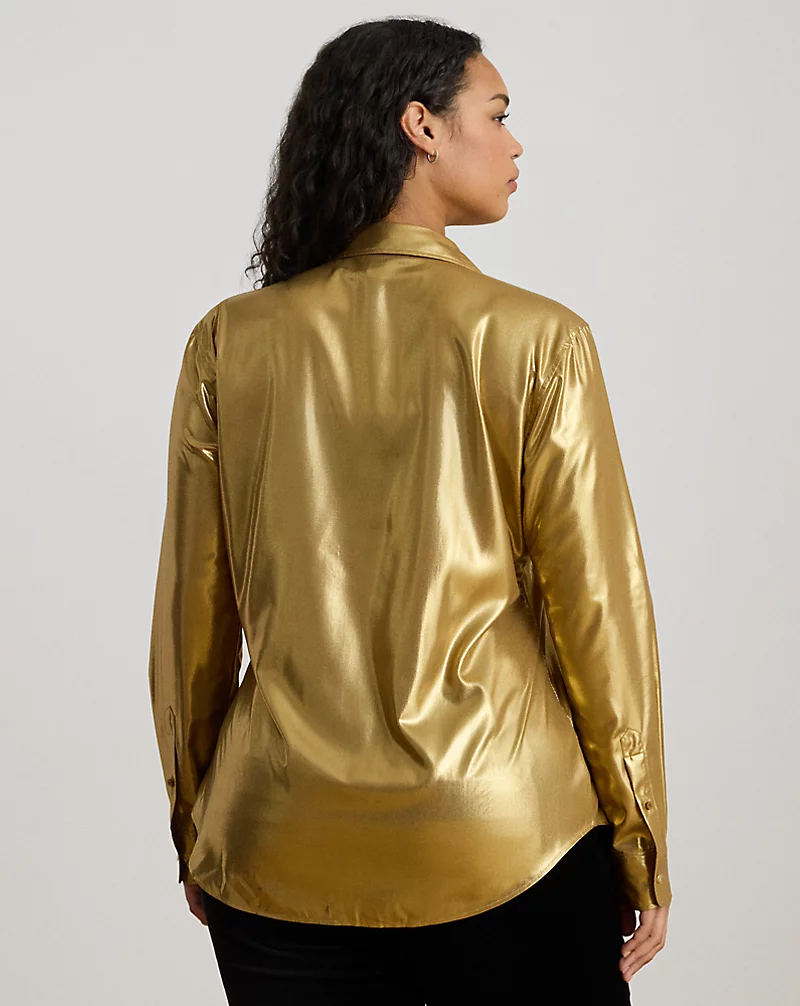 Polo Golf Ralph Lauren Classic Fit Metallic Chiffon Shirt