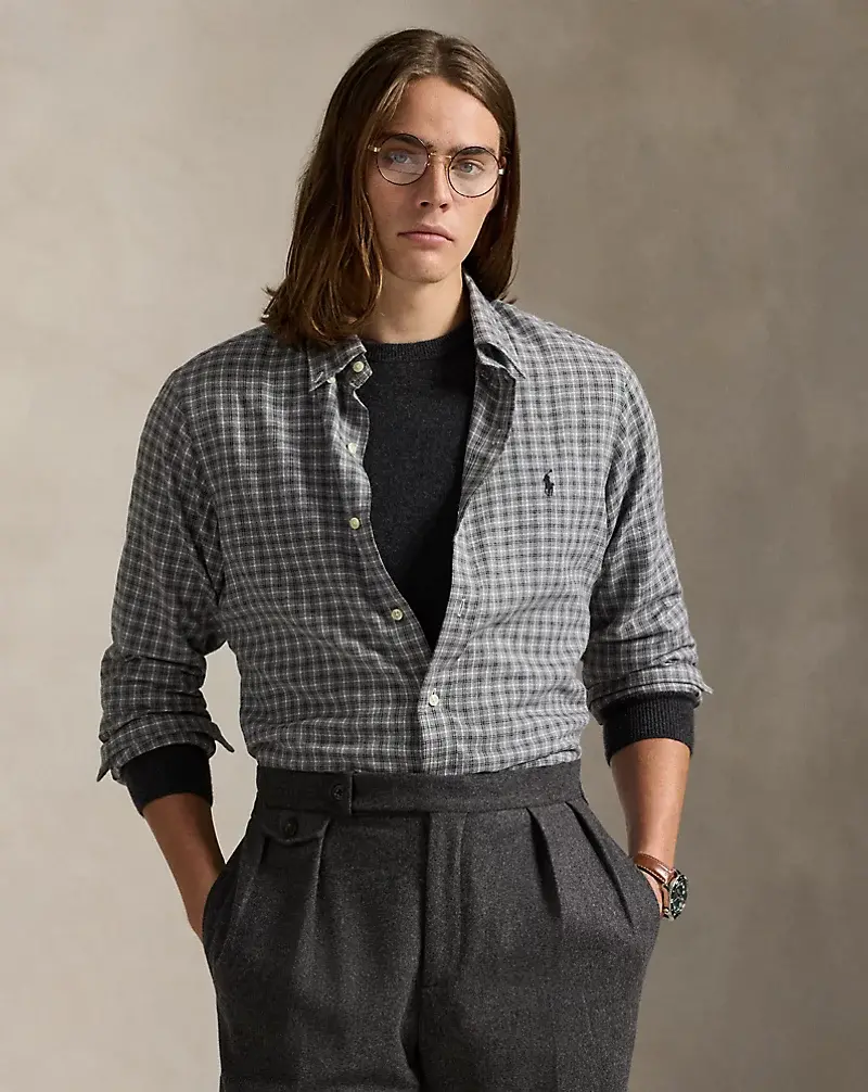 polo golf ralph lauren Classic Fit Plaid Twill Shirt
