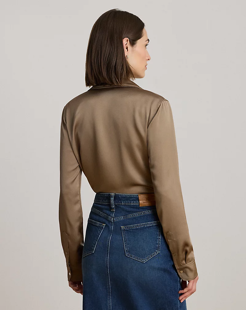 Polo Golf Ralph Lauren Classic Fit Satin Charmeuse Shirt