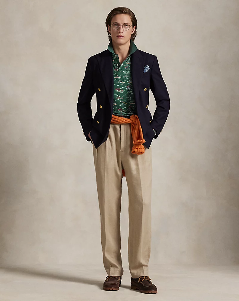 Polo Golf Ralph Lauren Classic Fit Scenic-Print Mesh Polo Shirt