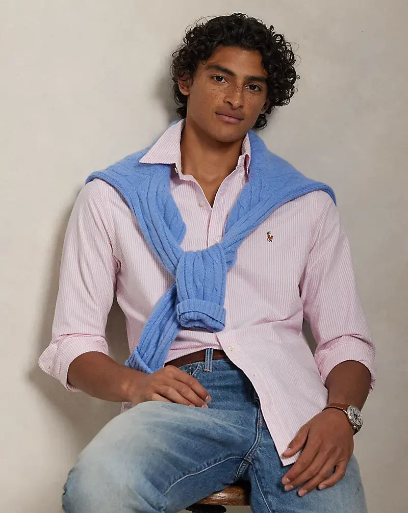 polo golf ralph lauren Classic Fit Striped Oxford Shirt