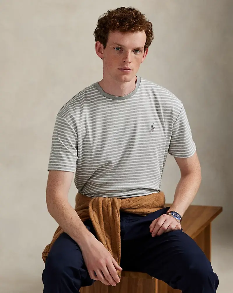 polo golf ralph lauren Classic Fit Striped Soft Cotton T-Shirt